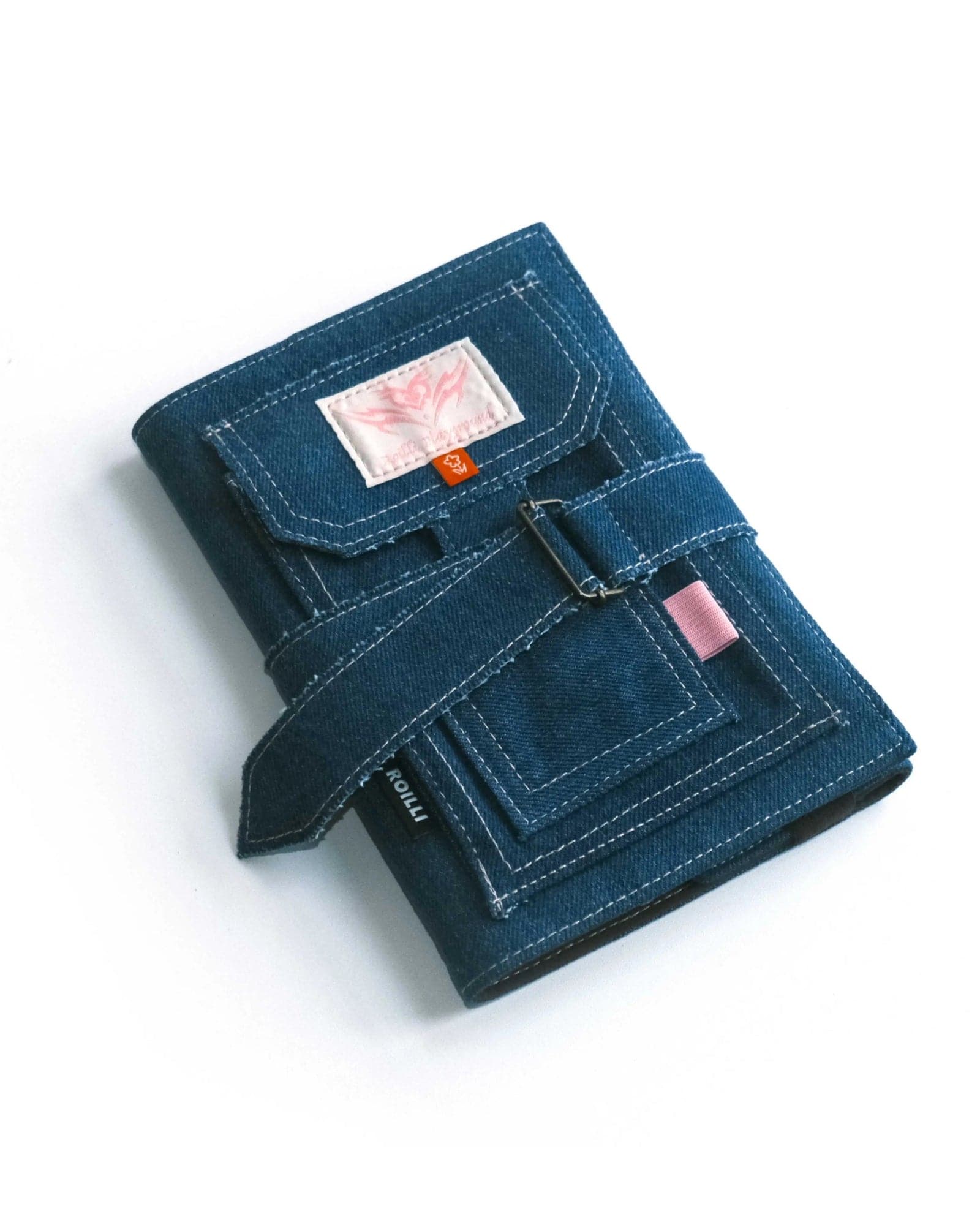 Handmade Denim Journal Cover for B5 Notebook.