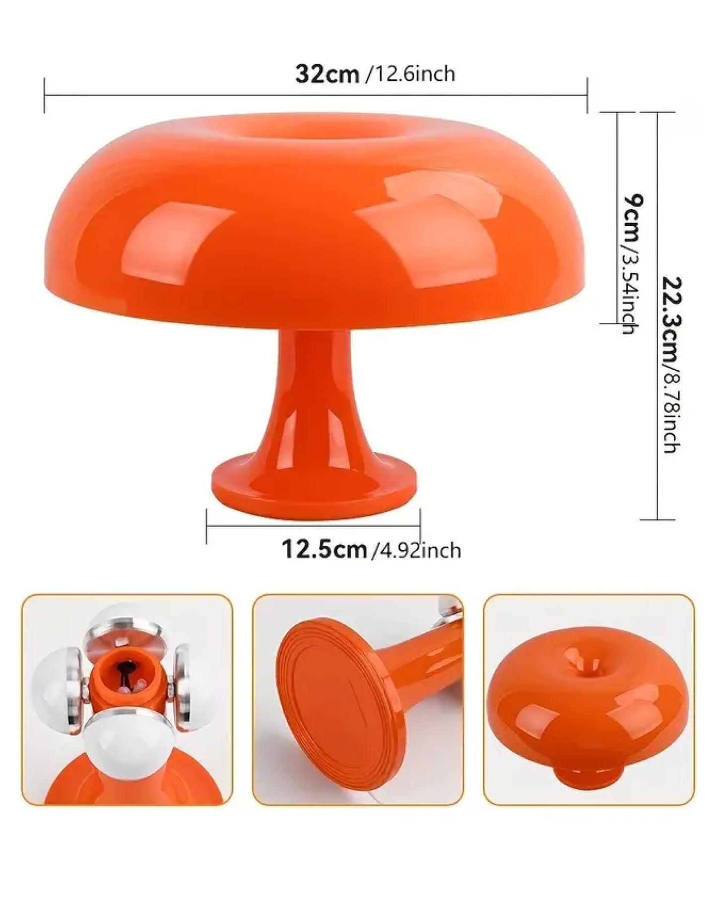 Nessino table lamp, orange.