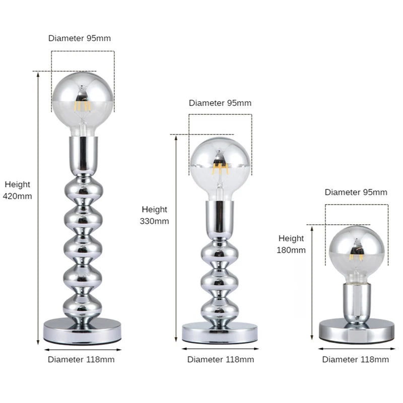 Nordic Style Glass Table Light.